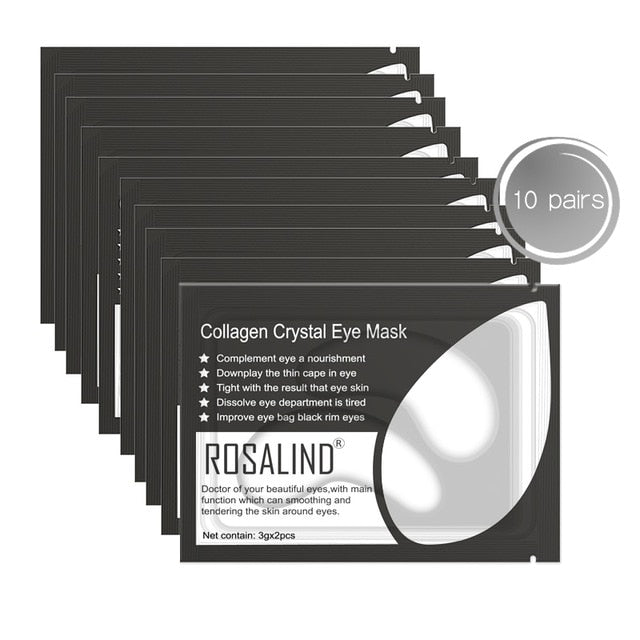 ROSALIND Gold Collagen Eye Mask 5/10pairs Gel Eye Patches for Eye Anti Wrinkle Dark Circles Eye Serum Dark Circle Remover MasK